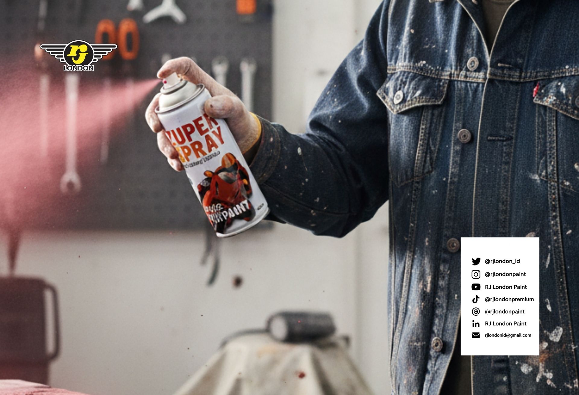 Semprot Cat Praktis dan Rapi, Tinggal Semprot Pakai Cat Semprot RJ London